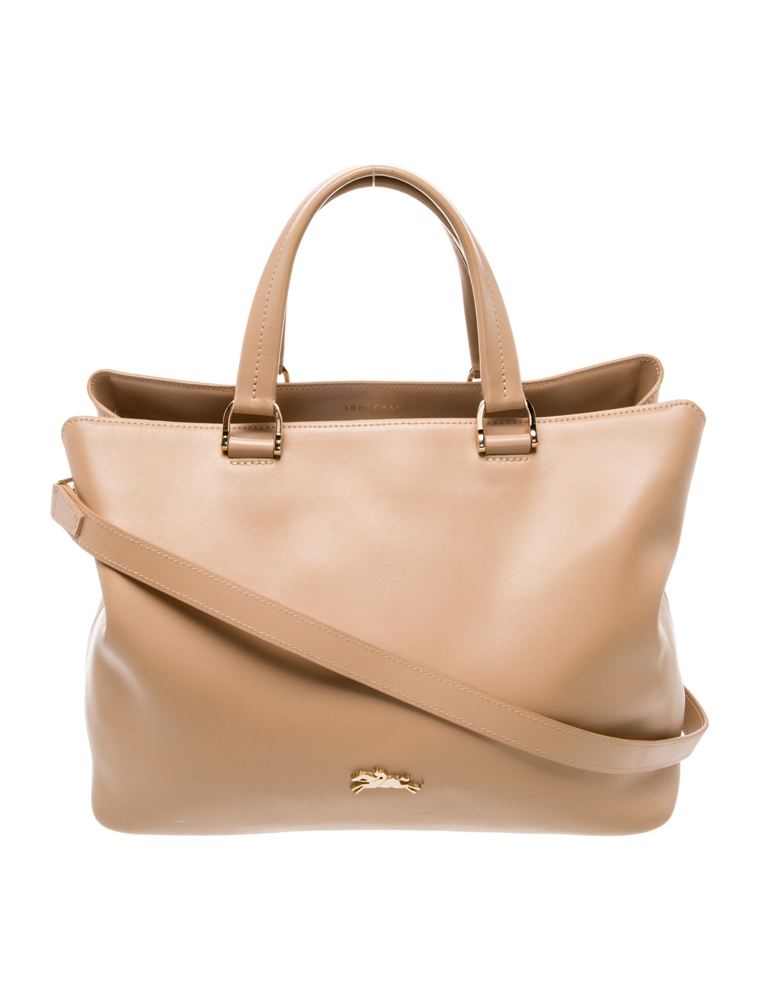 Longchamp Leather Top Handle Bag