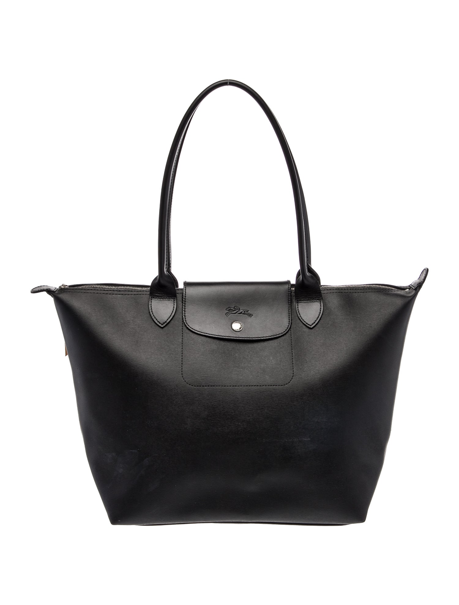 Longchamp Leather Le Pliage City Tote Large