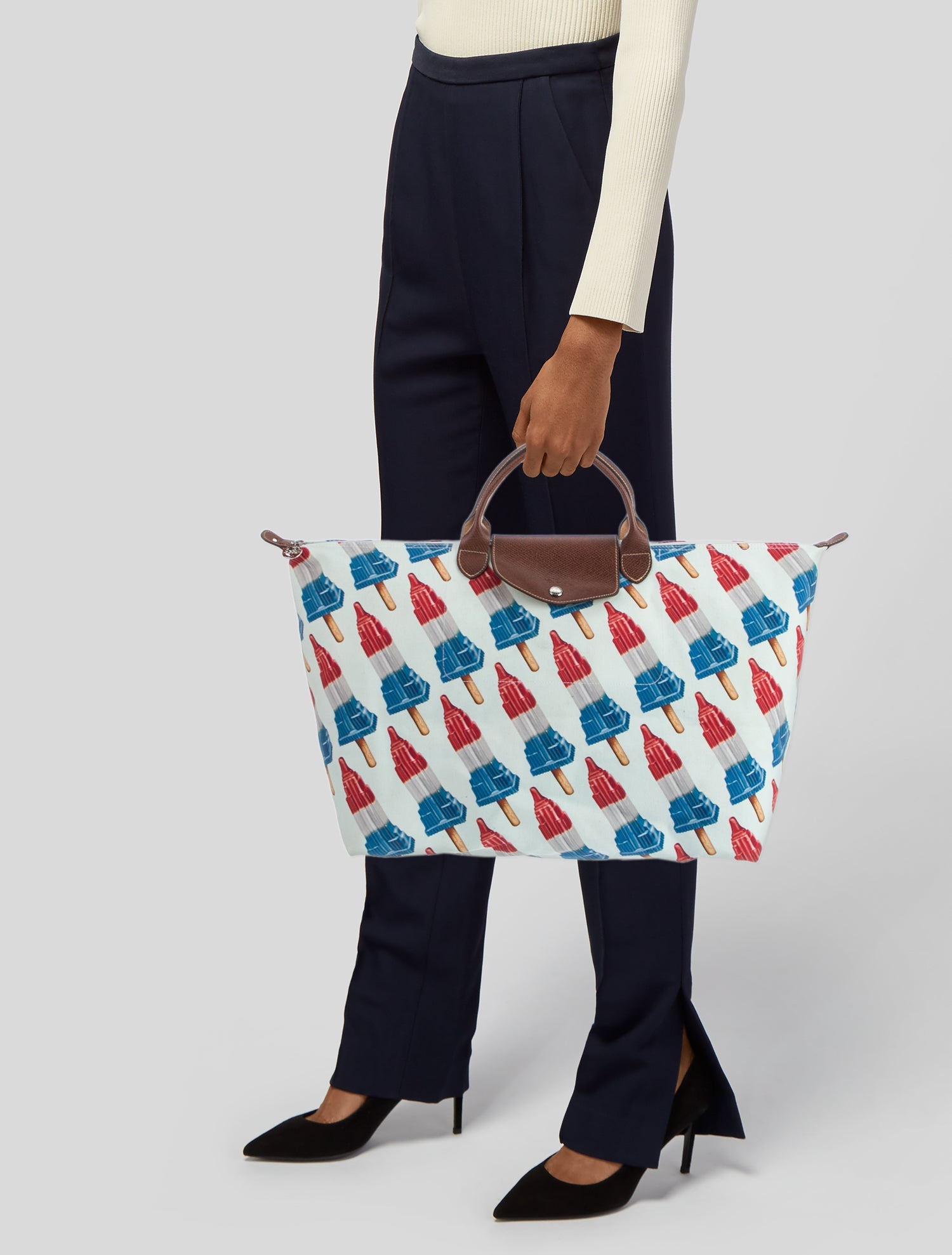 Longchamp Canvas Weekender Bag