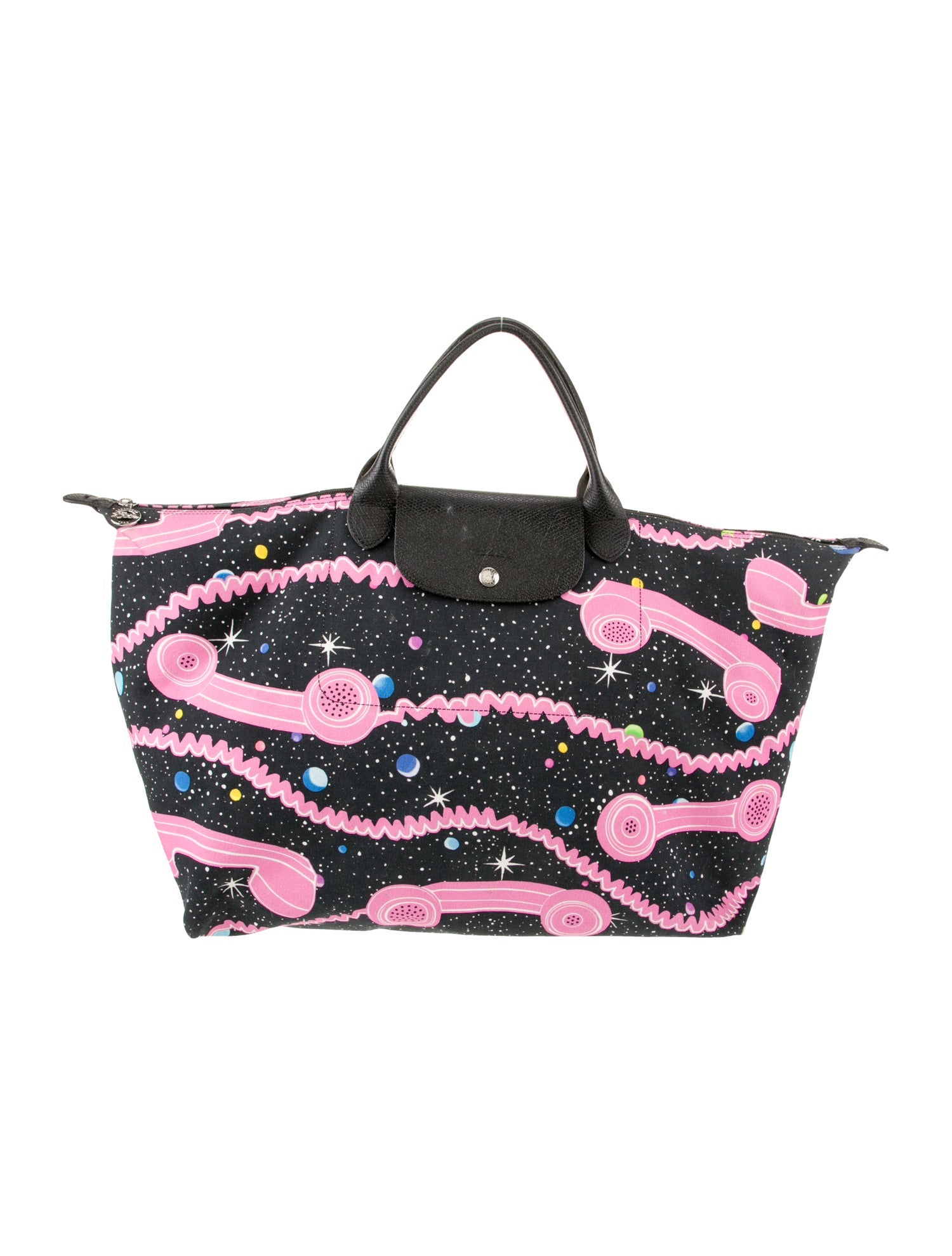 Longchamp x Jeremy Scott Canvas Weekender Bag