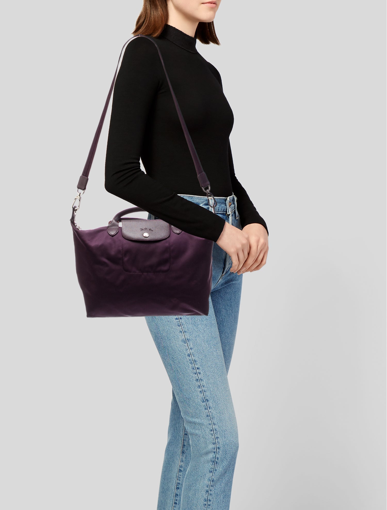 Longchamp Nylon Top Handle Bag