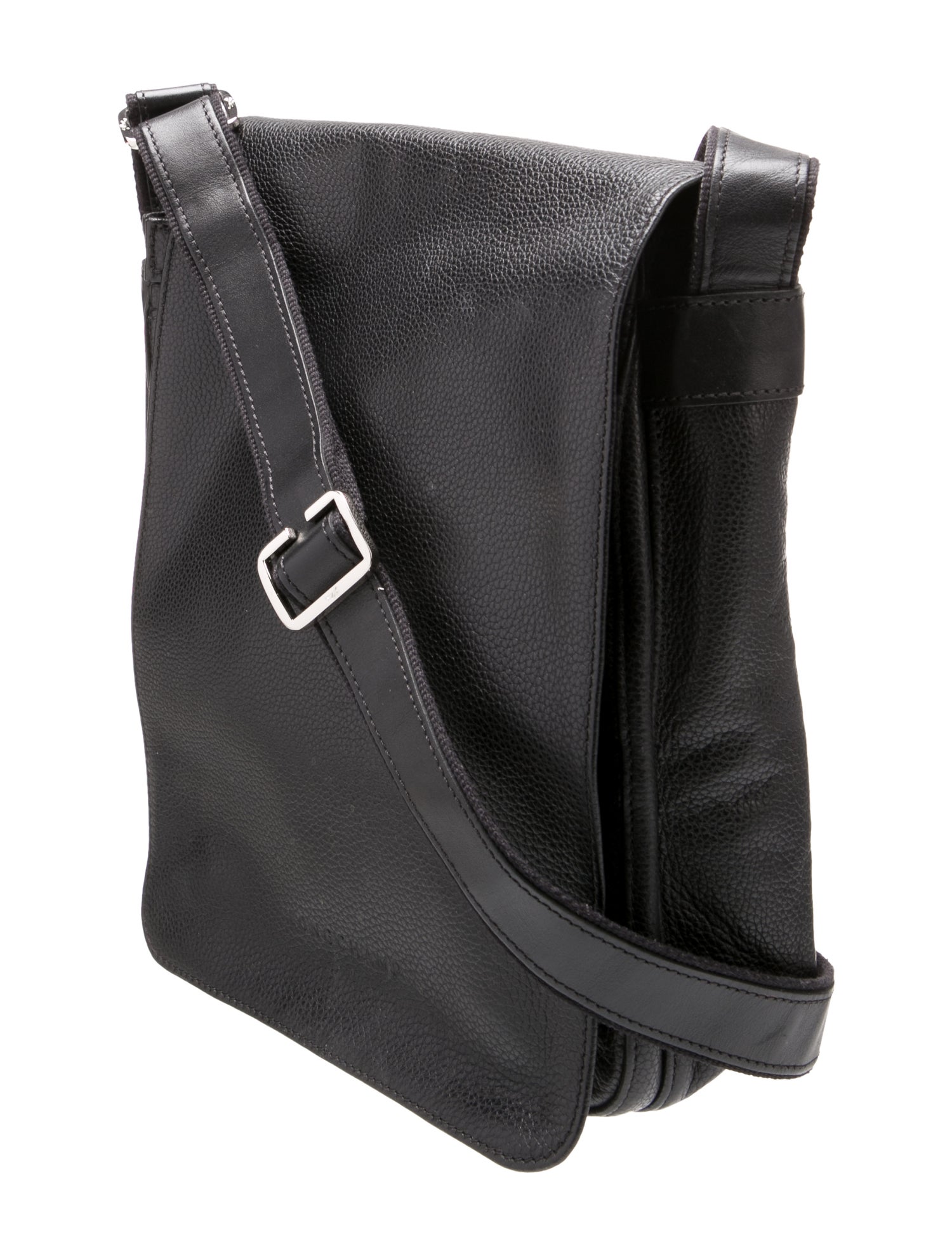 Longchamp Leather Messenger Bag