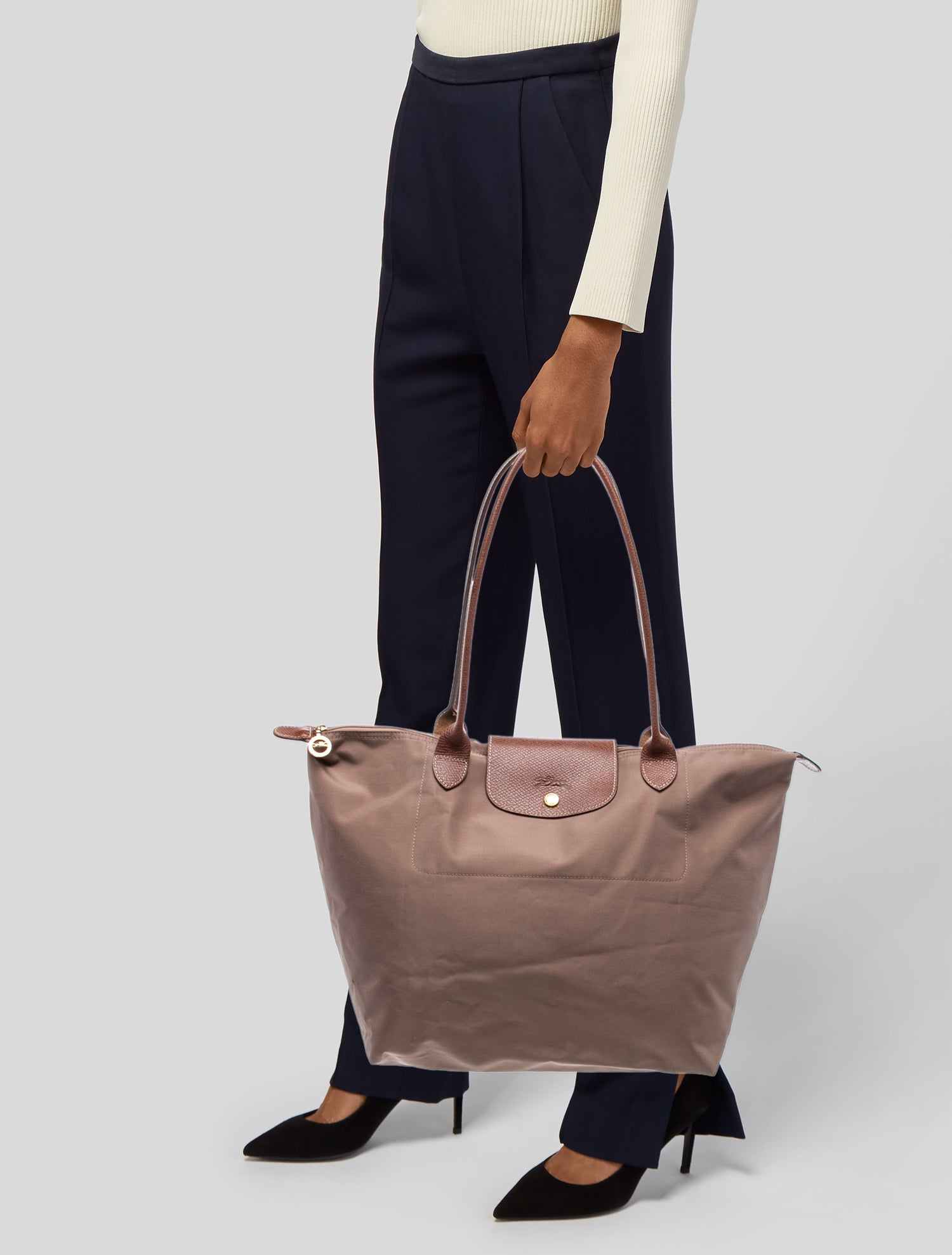 Longchamp Nylon Le Pliage 'Shopping" Bag