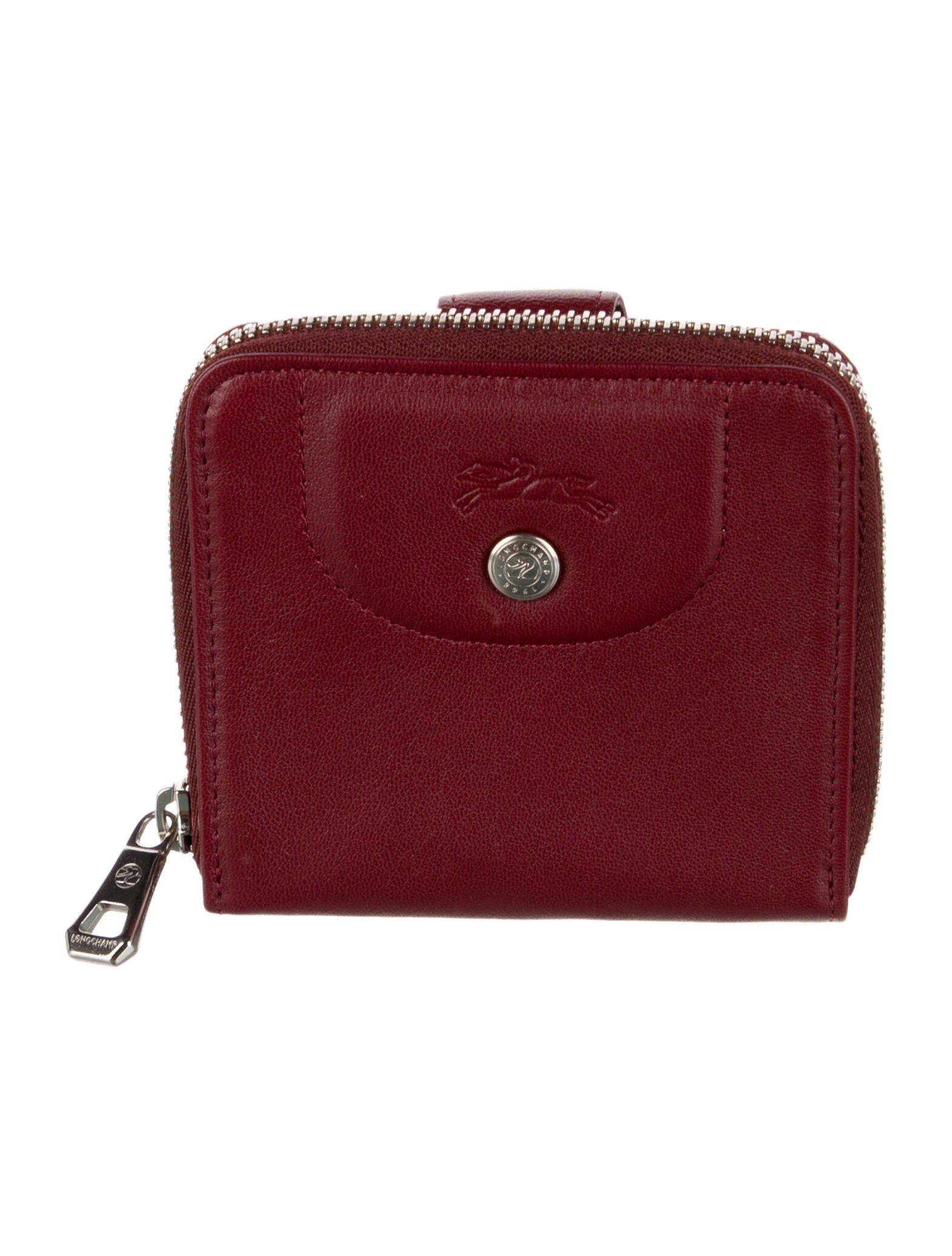 Longchamp Leather Compact Wallet