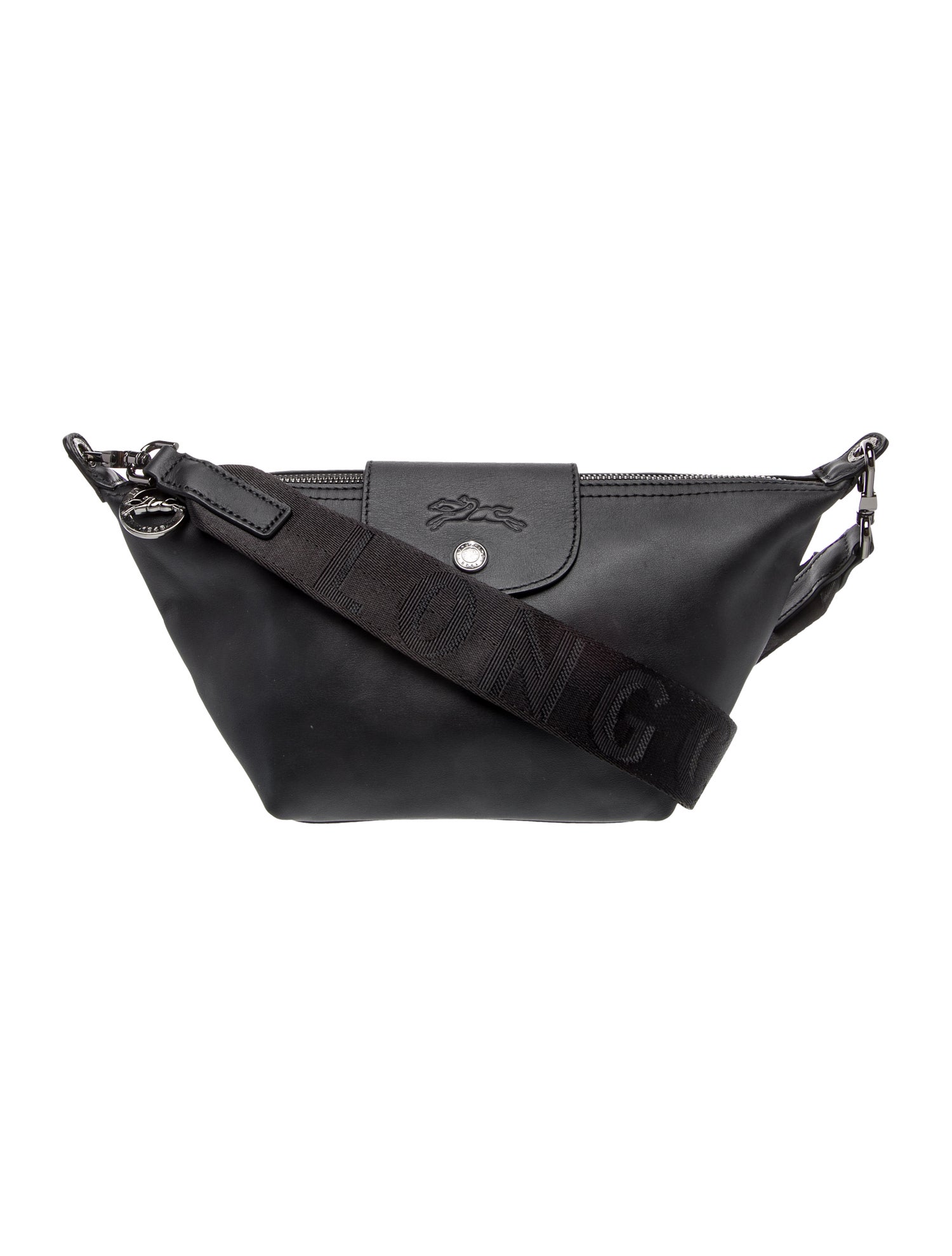 Longchamp Leather Messenger Bag