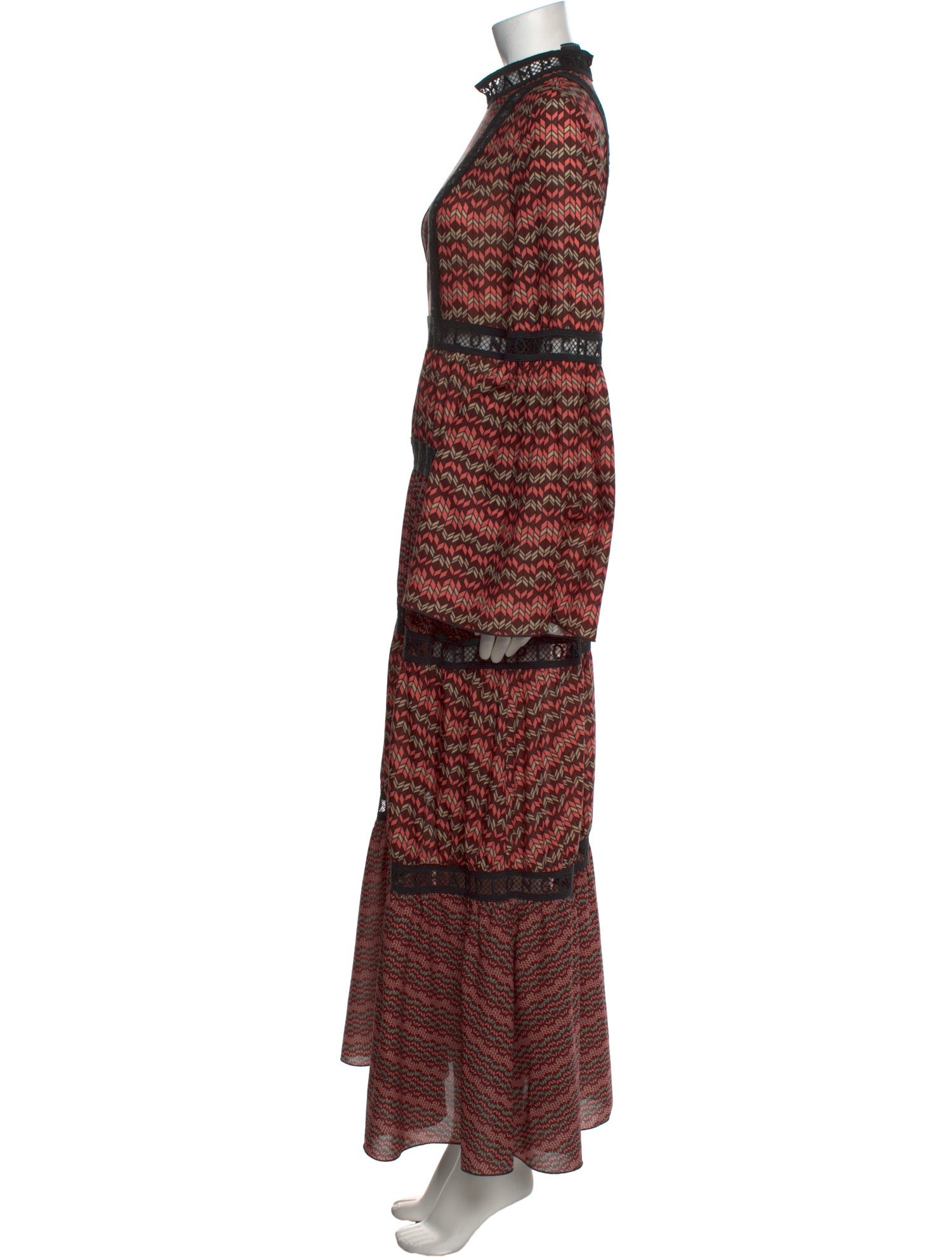 Longchamp Printed Long Dress