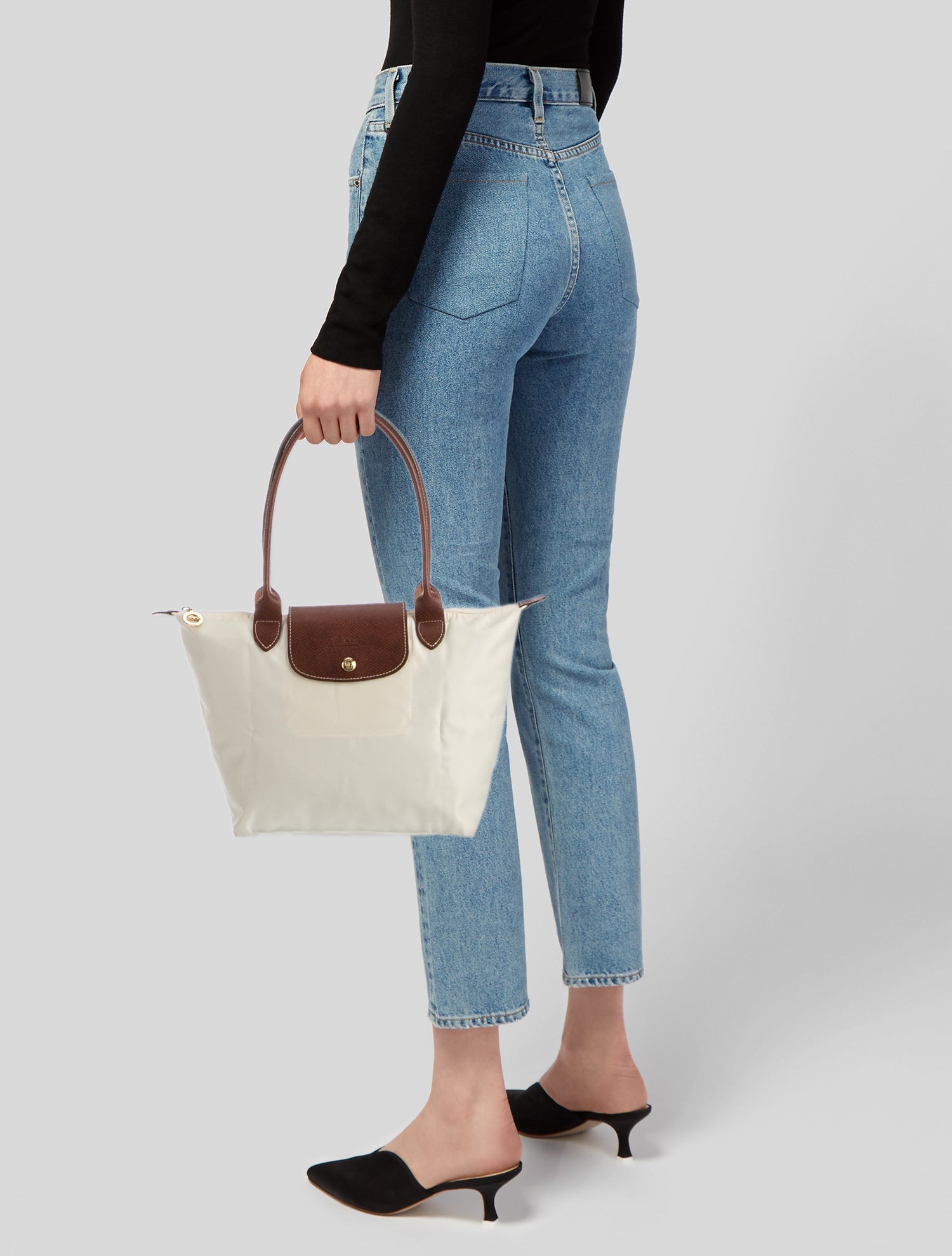 Longchamp Nylon Top Handle Bag