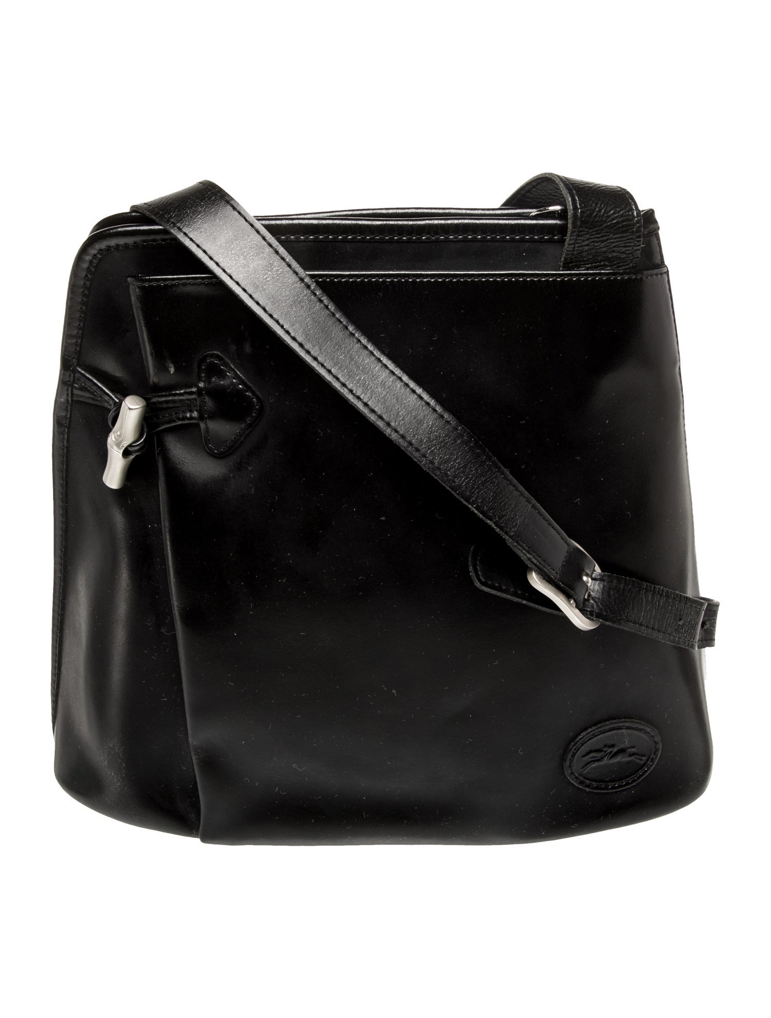 Longchamp Leather Messenger Bag