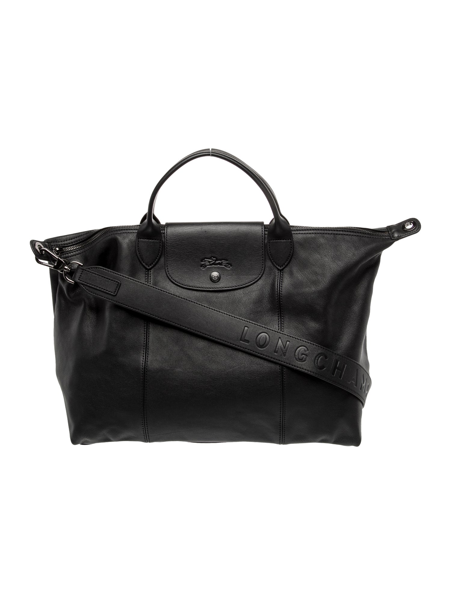 Longchamp Leather Top Handle Bag