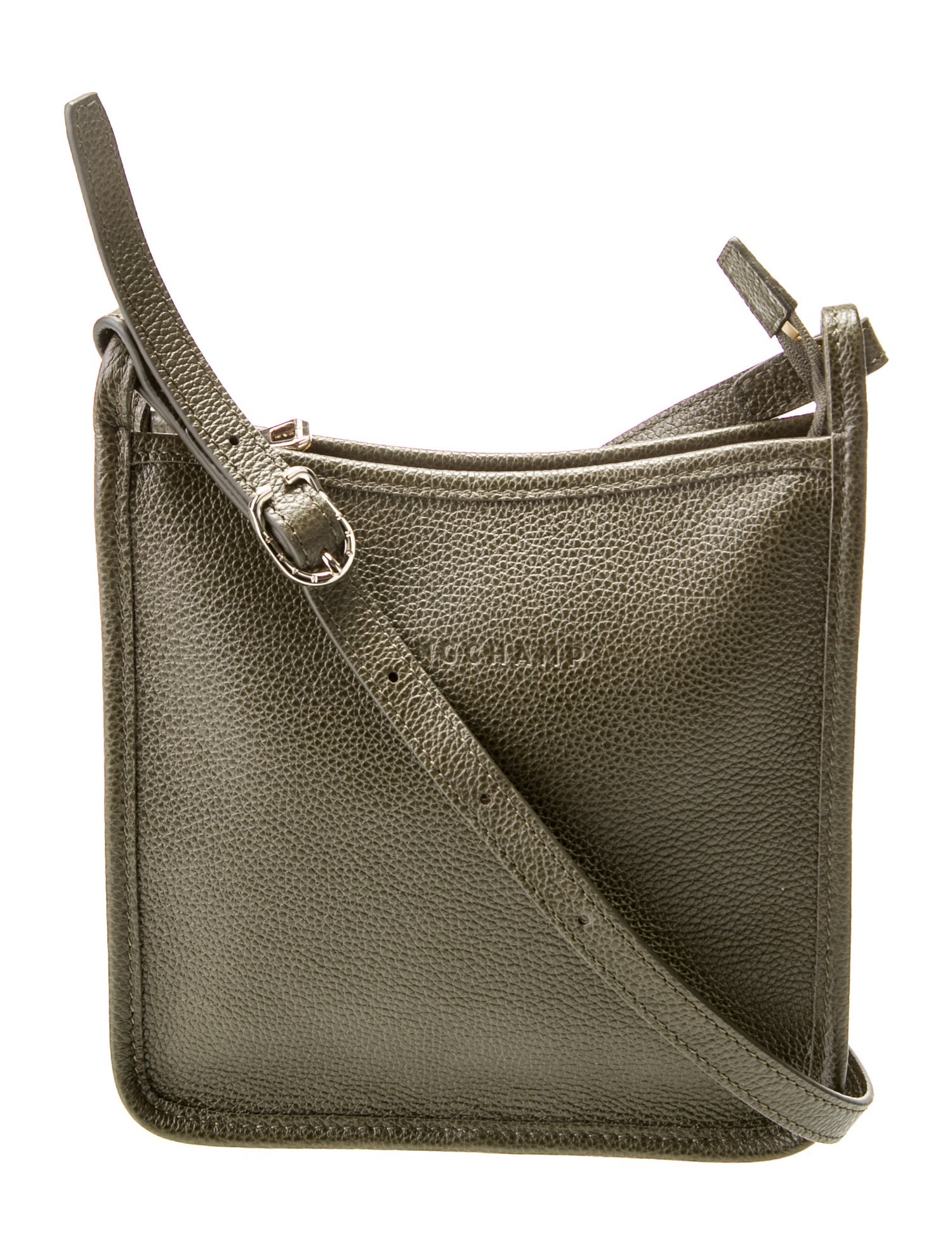 Longchamp Leather Messenger Bag