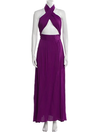 Longchamp Halterneck Long Dress