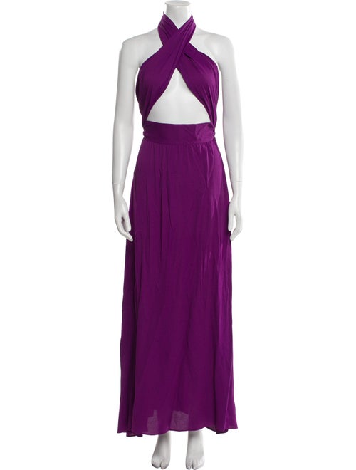 Longchamp Halterneck Long Dress