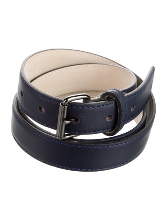 Longchamp Skinny Leather Belt