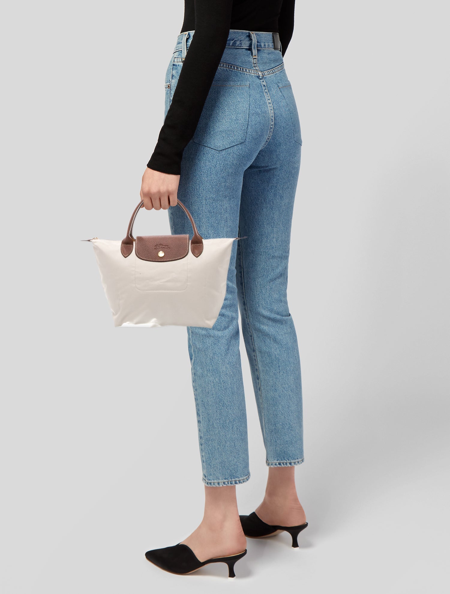 Longchamp Nylon Top Handle Bag