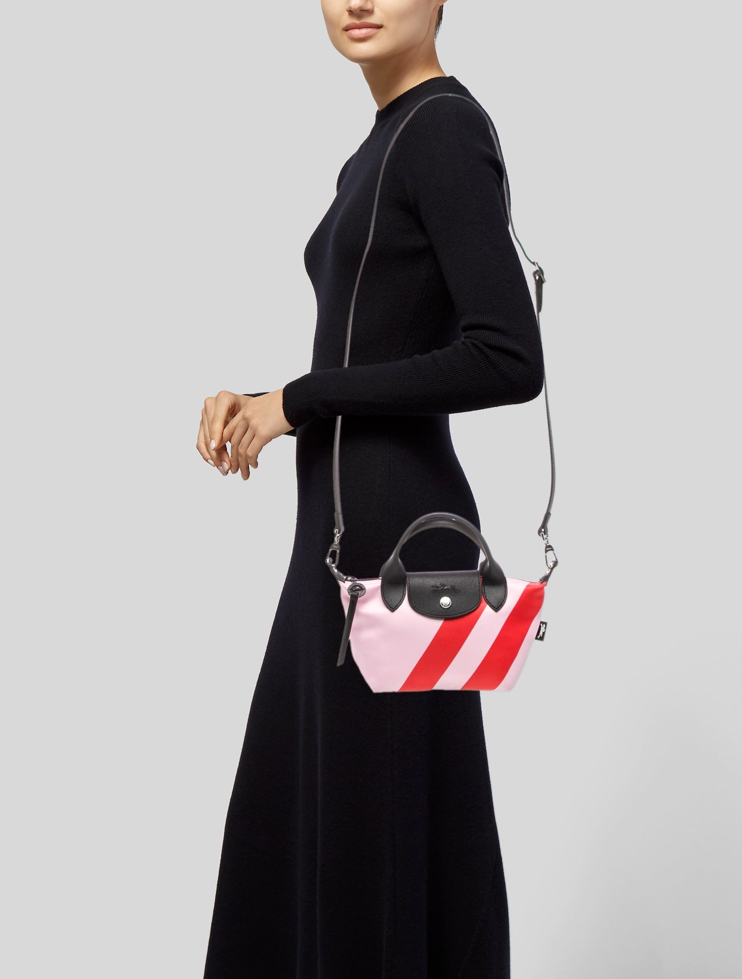 Longchamp Nylon Top Handle Bag