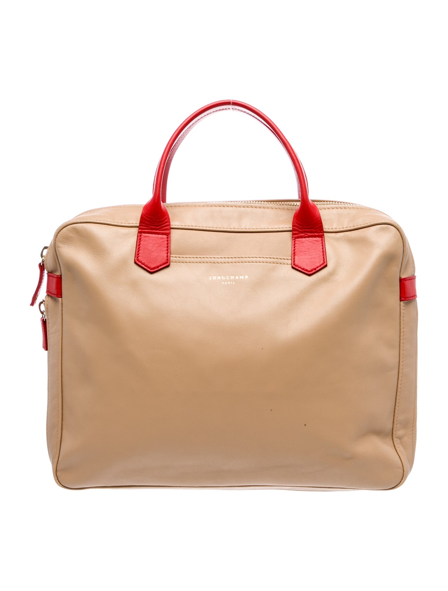 Longchamp Leather Top Handle Bag