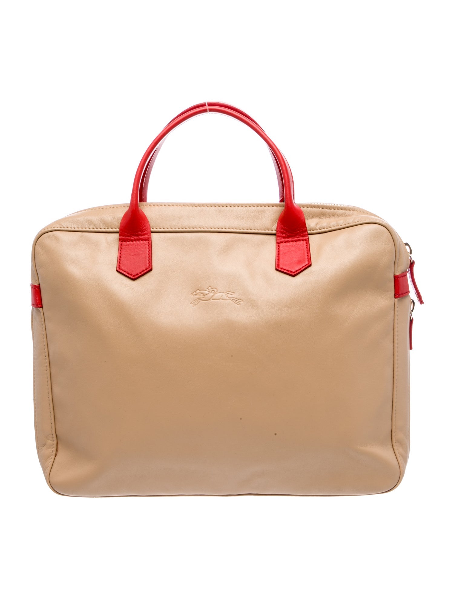 Longchamp Leather Top Handle Bag