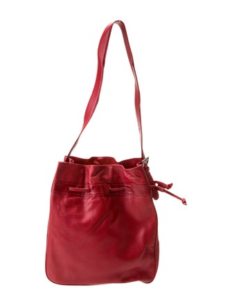 Longchamp Leather Bucket Bag