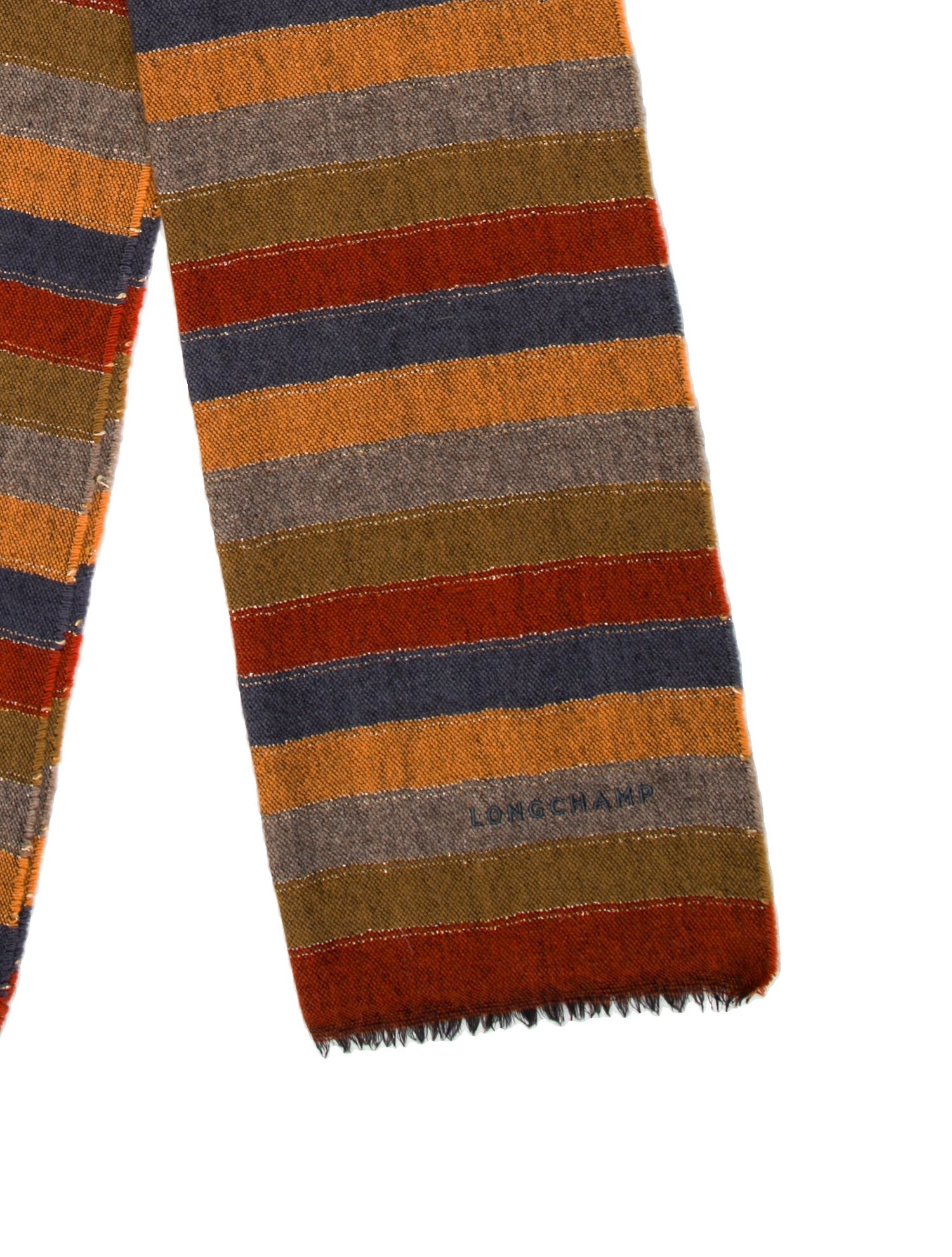 Longchamp Striped Scarf