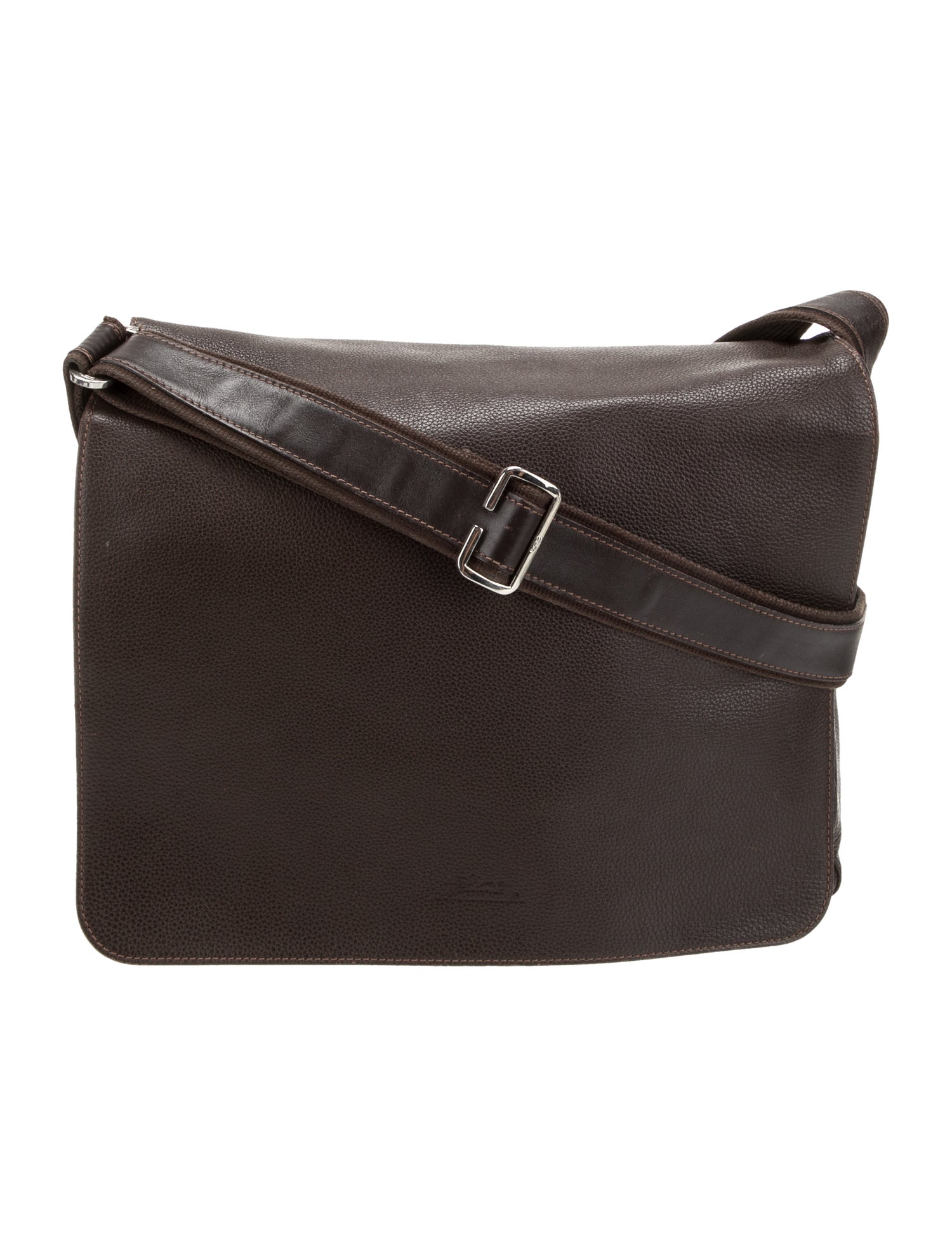 Longchamp Leather Messenger Bag