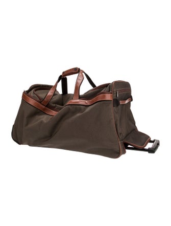 Longchamp Canvas Weekender Bag
