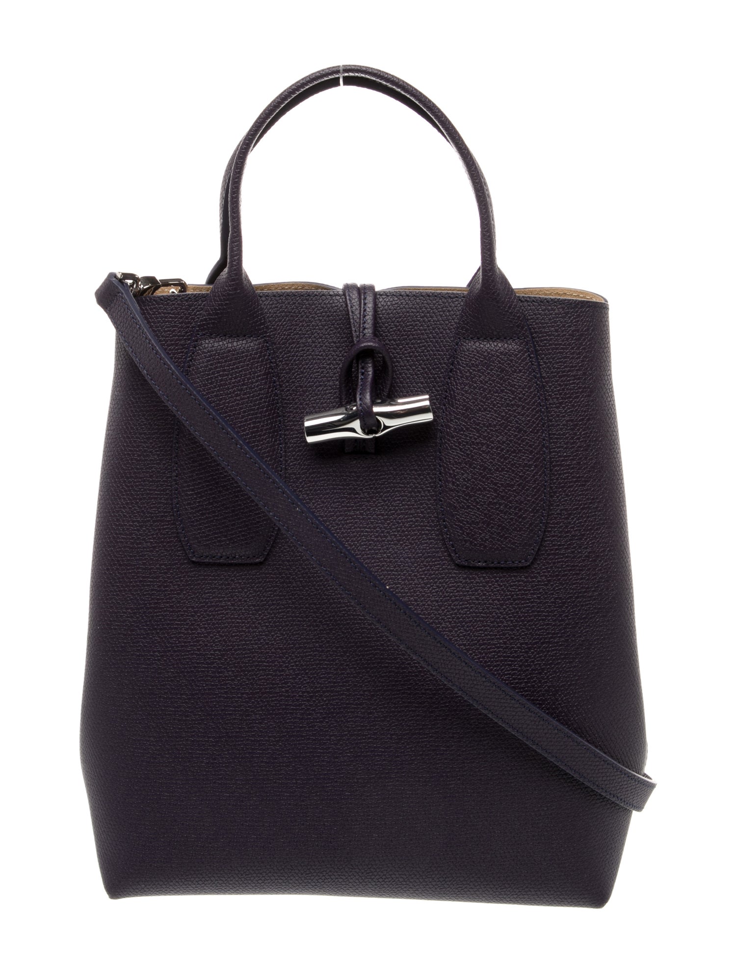 Longchamp Leather Top Handle Bag