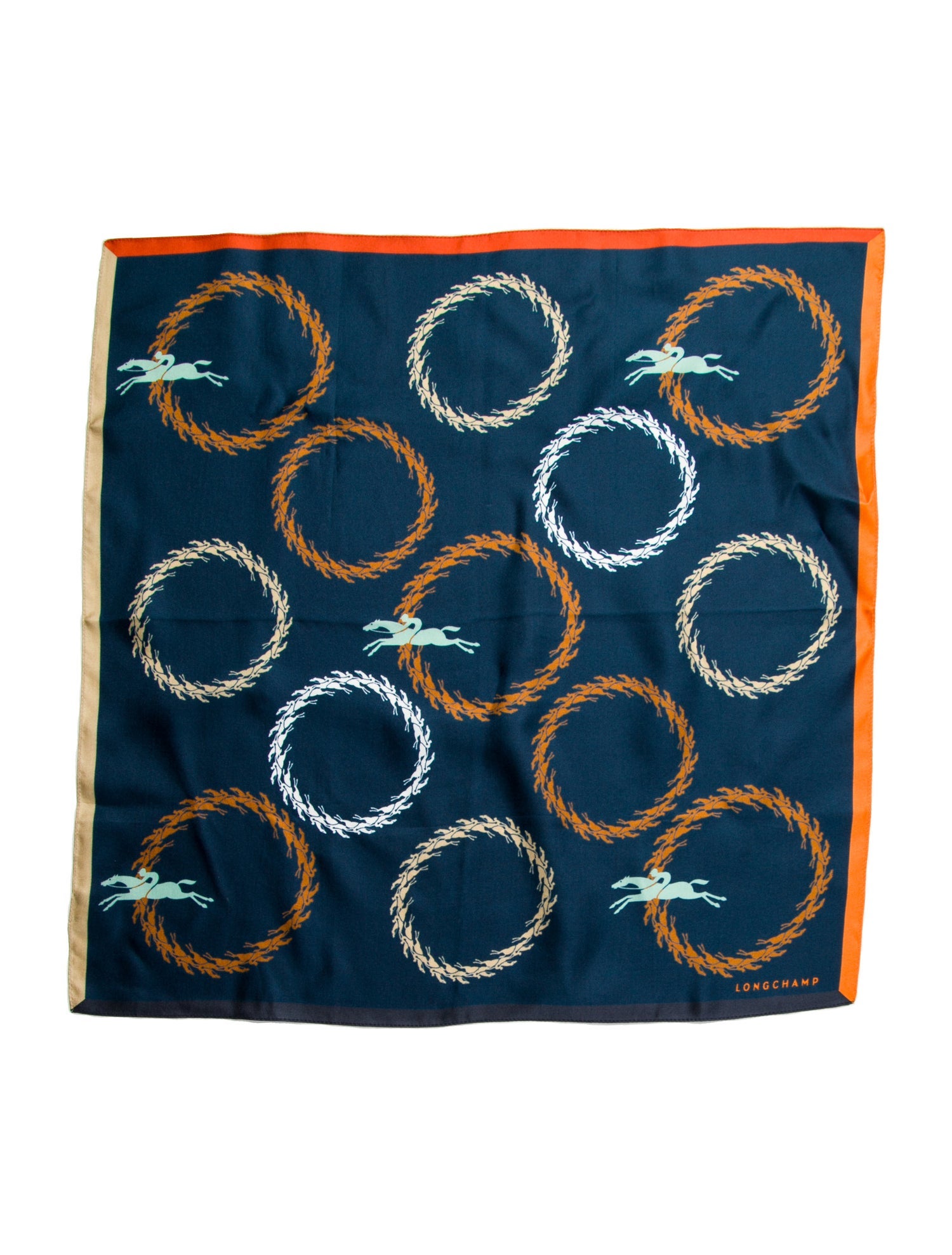 Longchamp Silk Printed Scarf