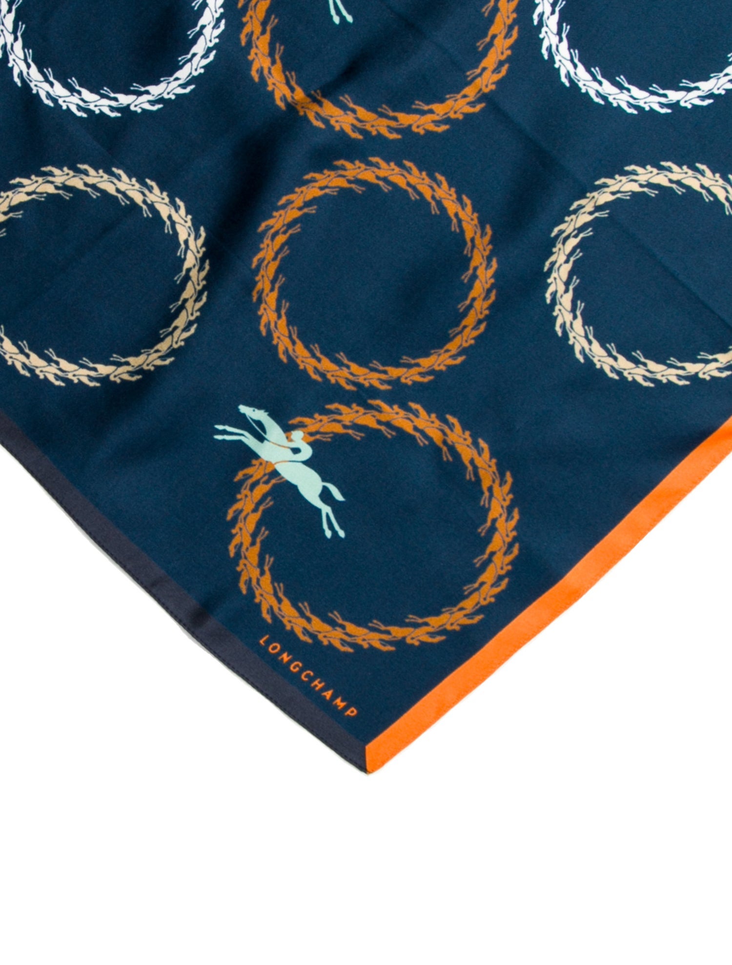 Longchamp Silk Printed Scarf