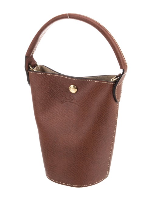 Longchamp Leather Bucket Bag