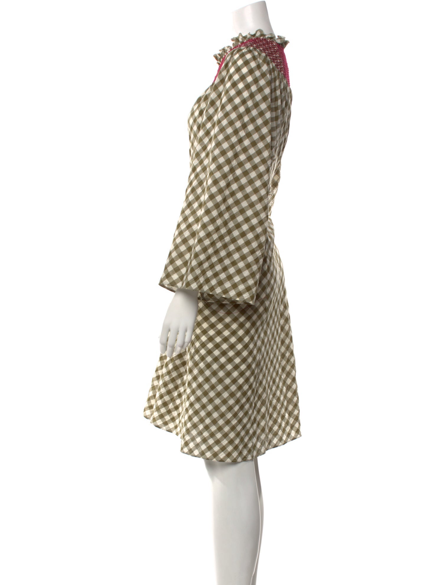 Longchamp Plaid Print Knee-Length Dress