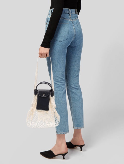 Longchamp Mesh Top Handle Bag