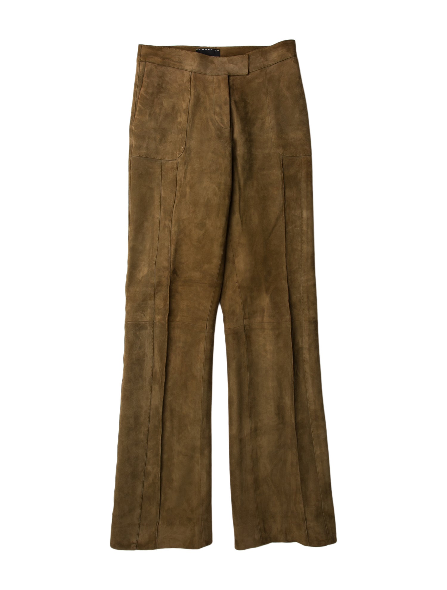 Longchamp Lamb Leather Wide Leg Pants