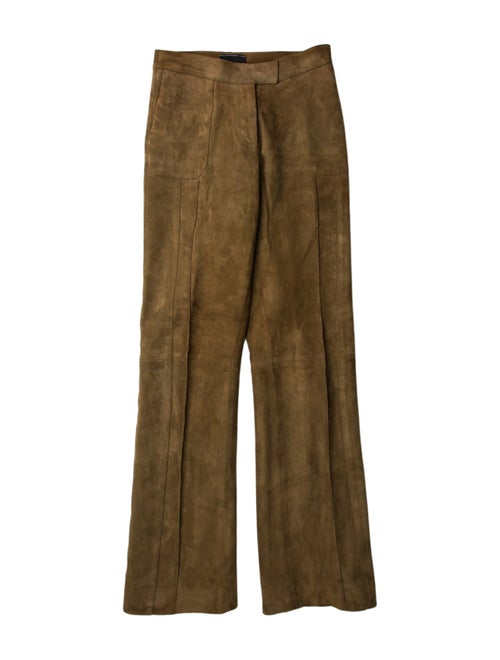 Longchamp Lamb Leather Wide Leg Pants