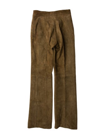 Longchamp Lamb Leather Wide Leg Pants