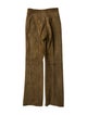 Longchamp Lamb Leather Wide Leg Pants