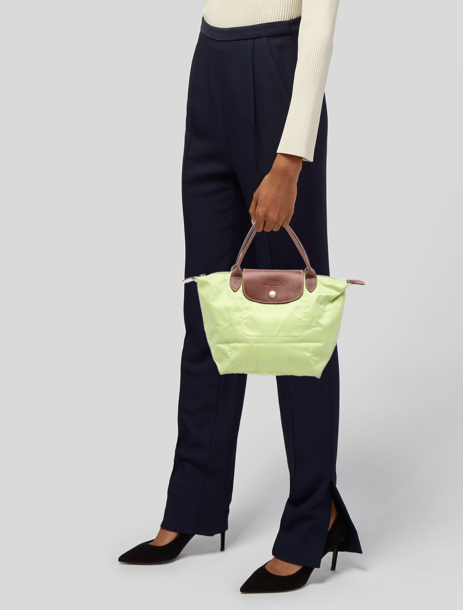 Longchamp Nylon Top Handle Bag