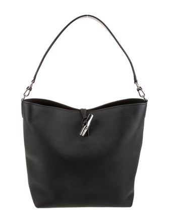 Longchamp Leather Bucket Bag