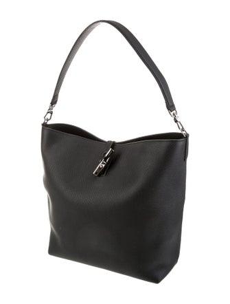 Longchamp Leather Bucket Bag