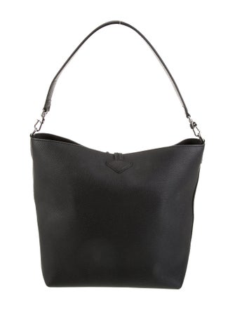 Longchamp Leather Bucket Bag