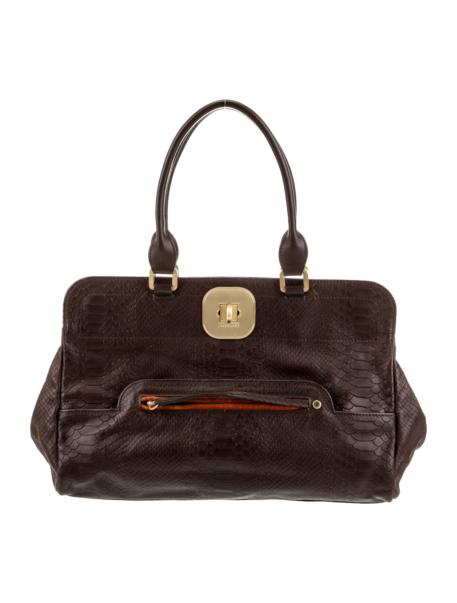 Longchamp Leather Top Handle Bag
