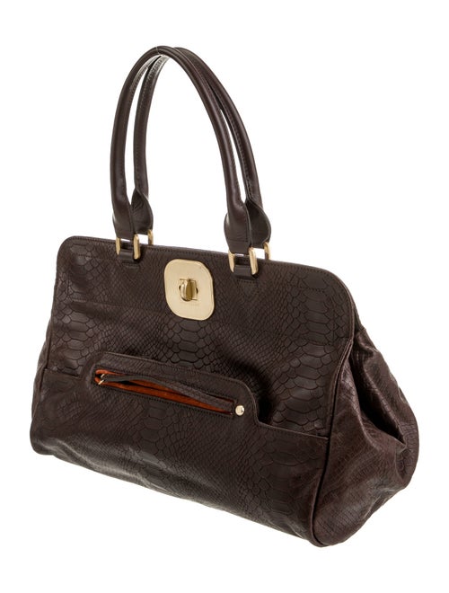 Longchamp Leather Top Handle Bag