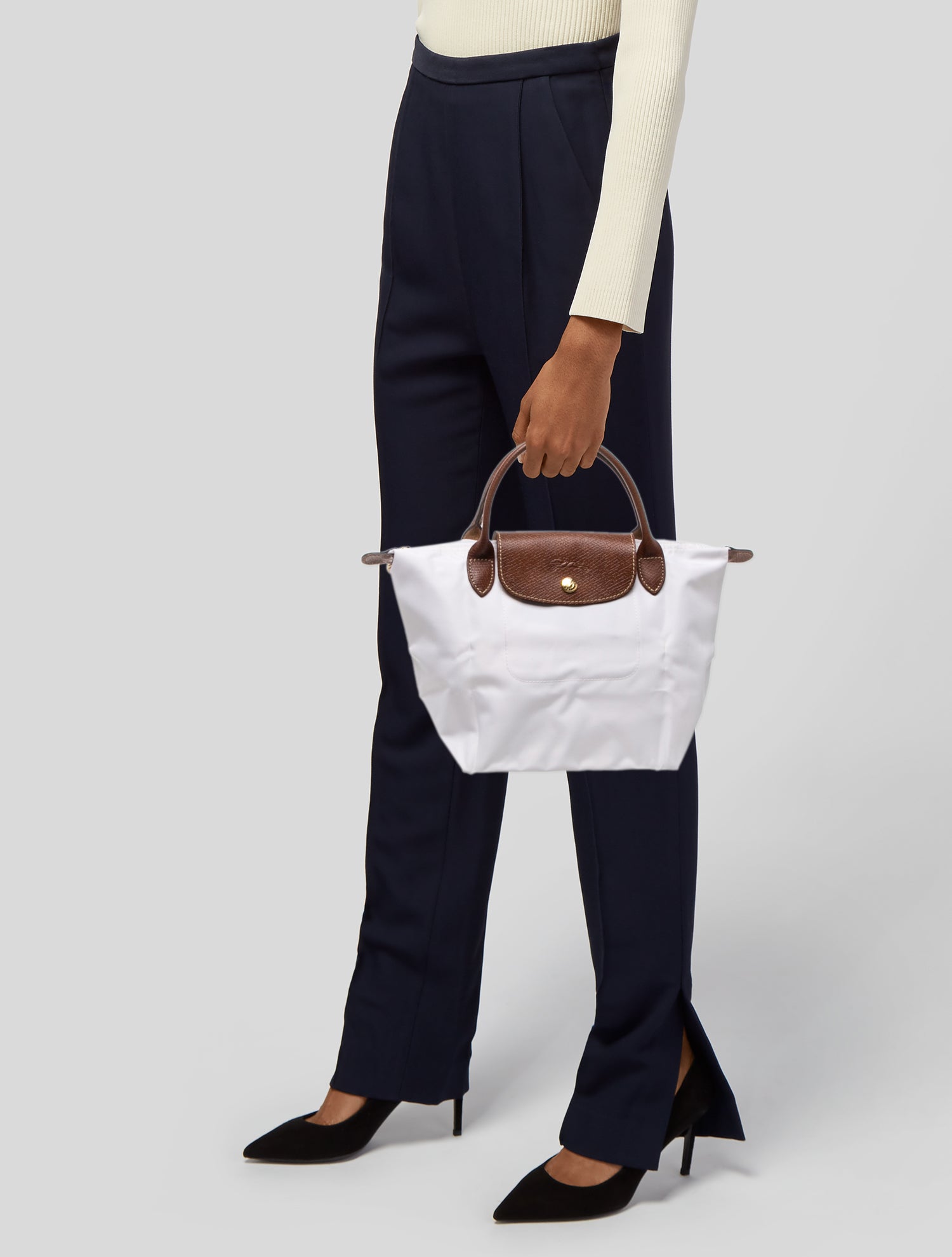 Longchamp Nylon Top Handle Bag