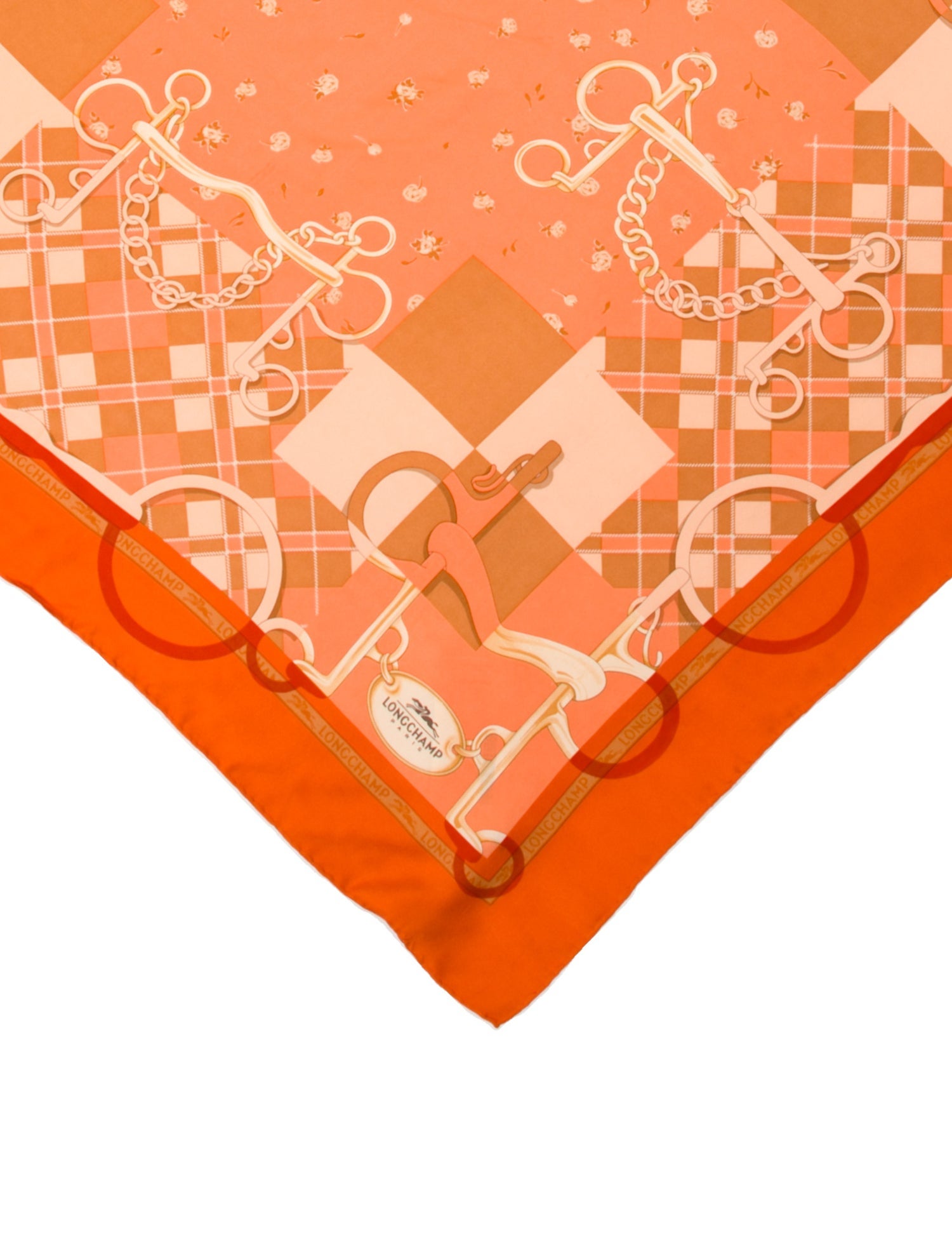 Longchamp Silk Iridescent Silk Scarf