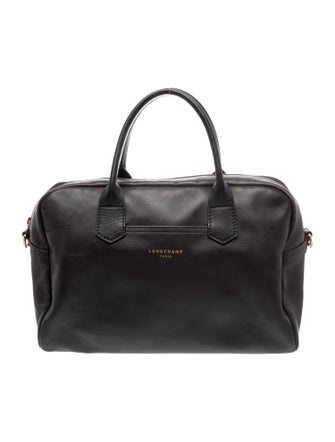 Longchamp Leather Top Handle Bag