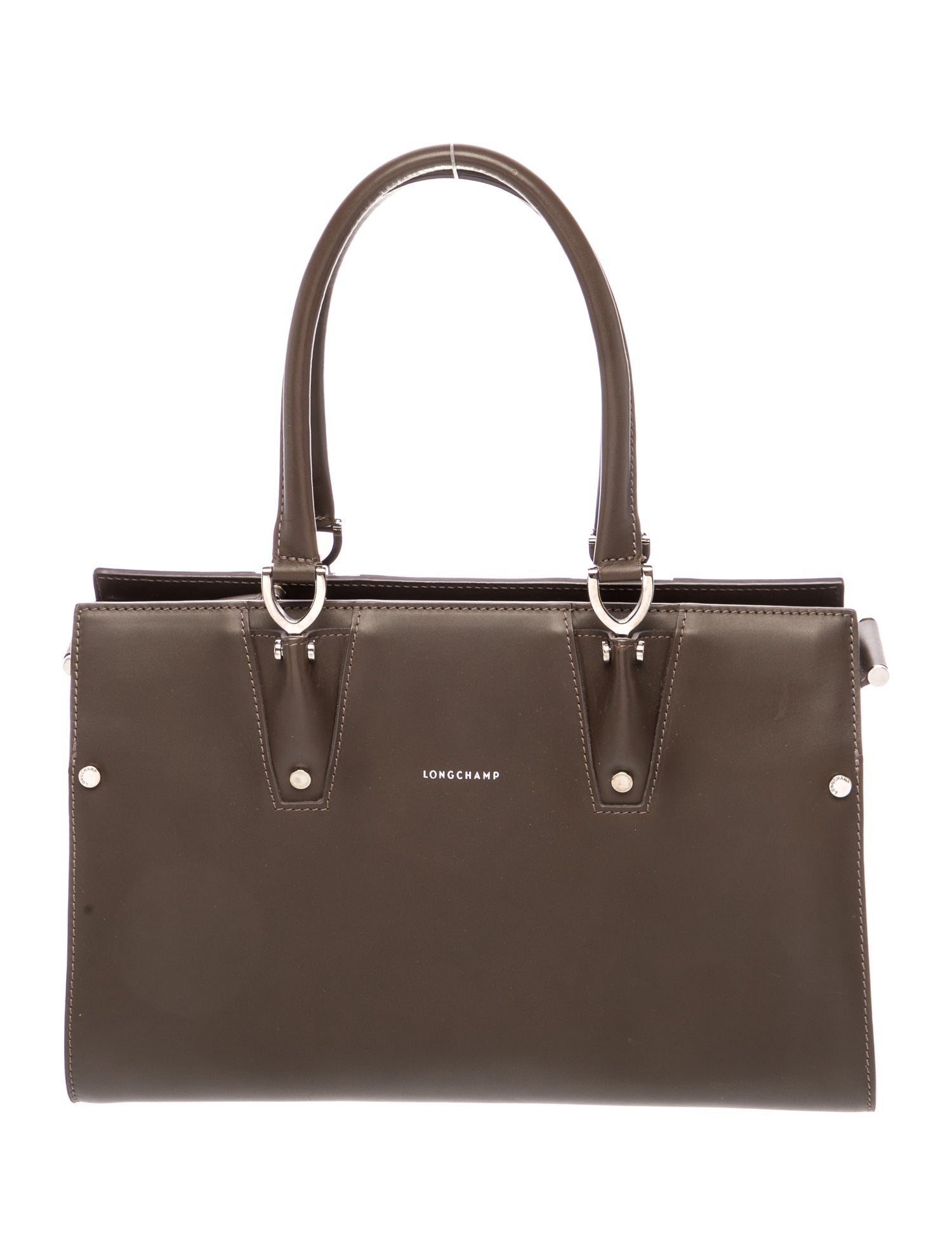 Longchamp Leather Top Handle Bag