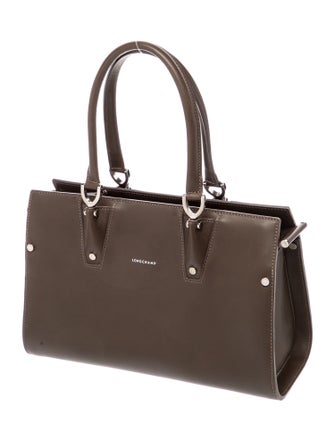 Longchamp Leather Top Handle Bag