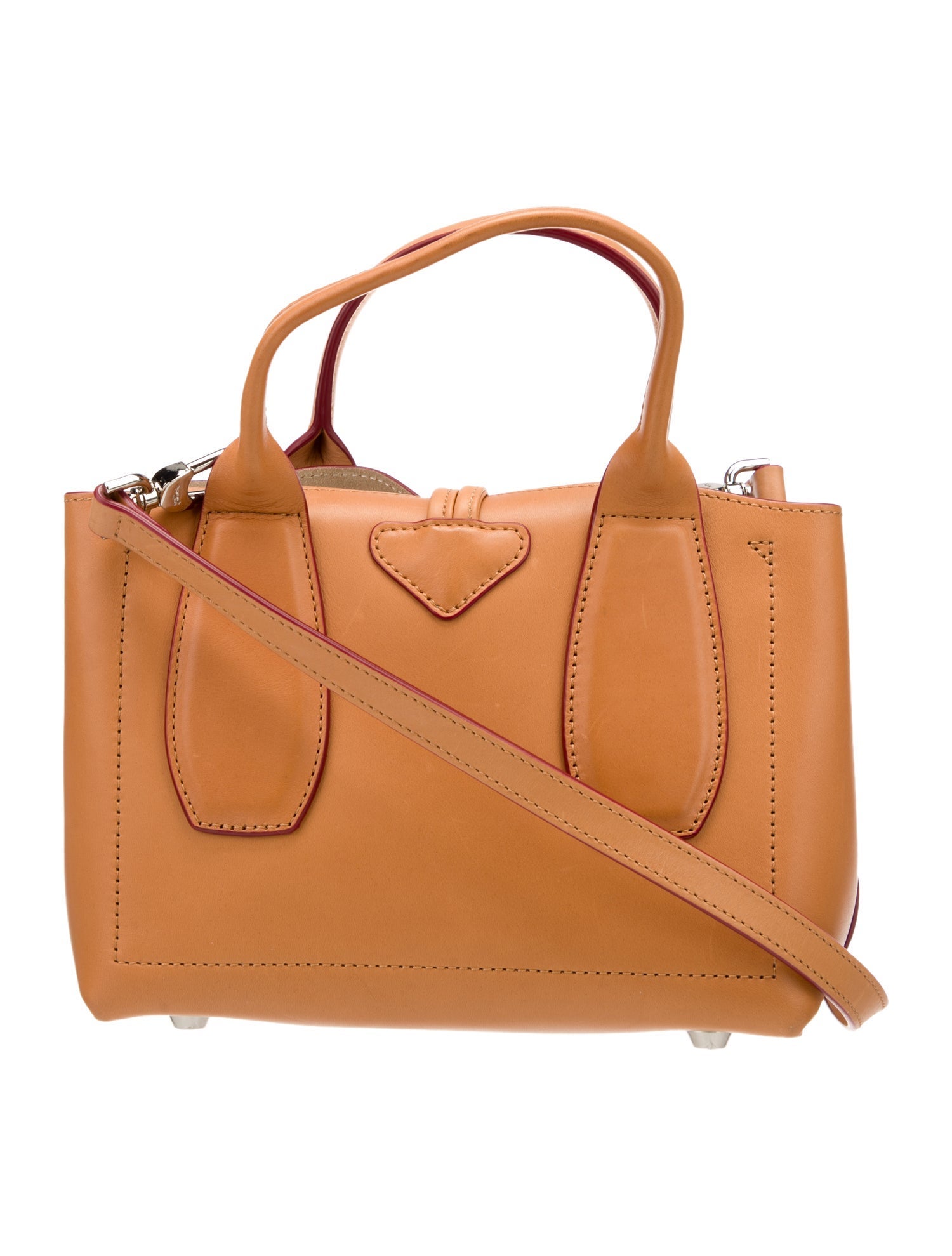 Longchamp Leather Top Handle Bag