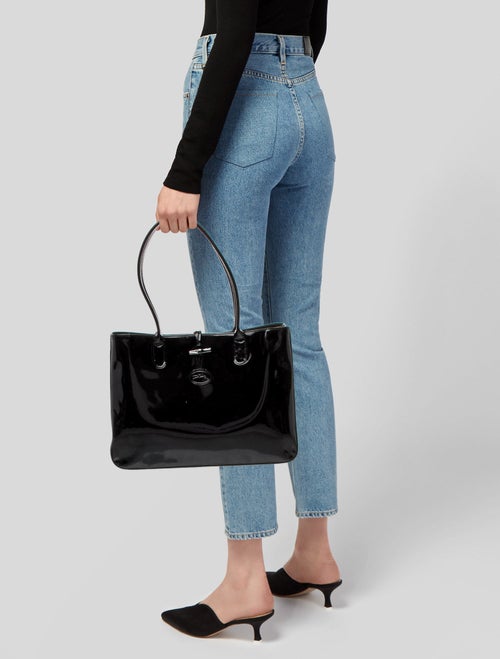 Longchamp Patent Leather Tote