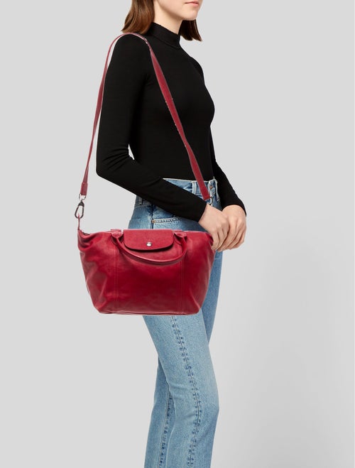 Longchamp Leather Top Handle Bag