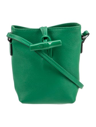 Longchamp Leather Bucket Bag